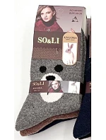 Ponožky SO&LI model 22354476 vzor 54 Angora 35–42 - WiK Ponožky SO&LI model 22354476 vzor 54 Angora 35–42 - WiK