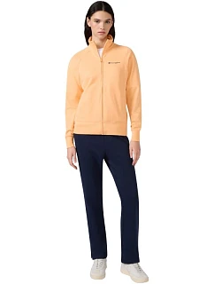 Dámská tepláková souprava na zip oranžová a tmavě modrá model 22119556 - CHAMPION