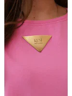 Bavlnená blúzka s volánikmi na ramenách svetlo ružová Bavlnená blúzka s volánikmi na ramenách svetlo ružová