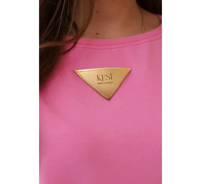 Bavlnená blúzka s volánikmi na ramenách svetlo ružová Bavlnená blúzka s volánikmi na ramenách svetlo ružová