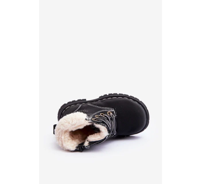Dětské Trapery Botky Na Zip s Černé model 21640246 - Boto Dětské Trapery Botky Na Zip s Černé model 21640246 - Boto