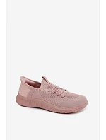 Materiálové nazouvací sportovní dámské boty Růžové Olive