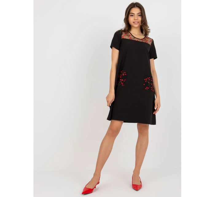 LK SK 506790 šaty.45 čierna