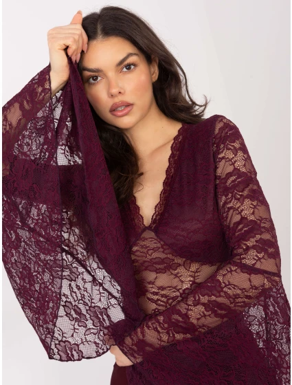 Bluzka PM BZ model 21836685 bordowy - FPrice