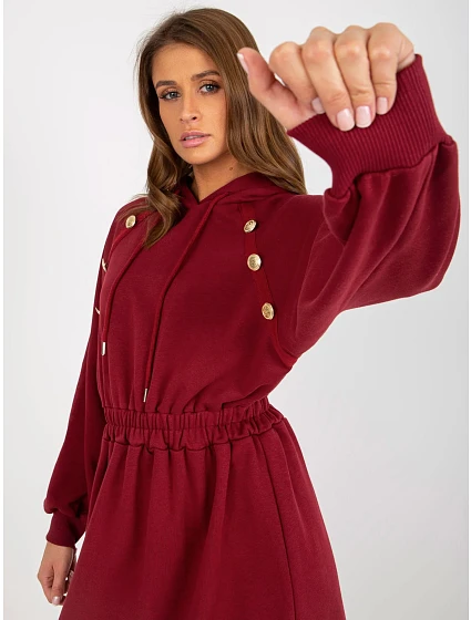 Dámské šaty RV SK model 17802933 kaštanové - FPrice