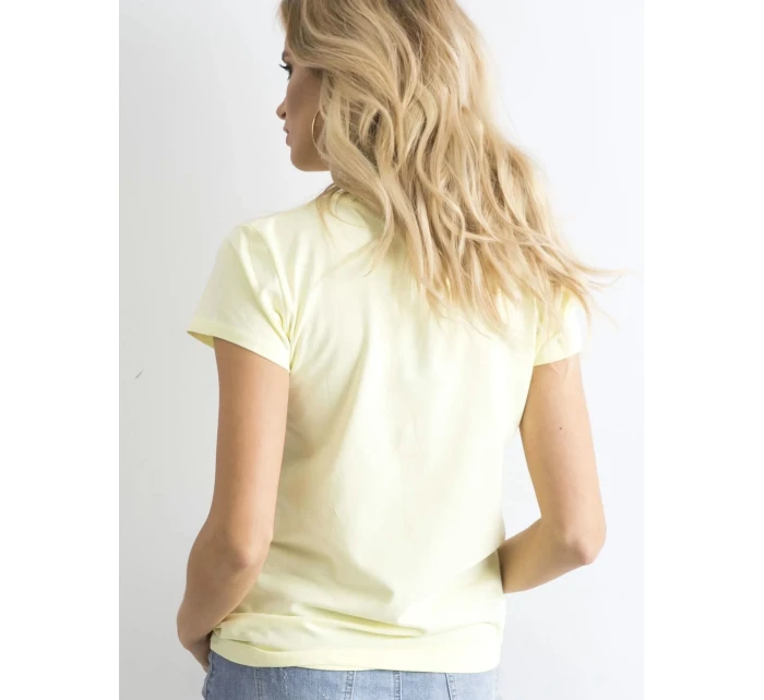 Tričko RV TS model 14824659 světle žlutá - FPrice Tričko RV TS model 14824659 světle žlutá - FPrice