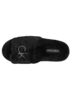 Dámske domáce šľapky SLIPPER SANDAL FUR W HW0HW00634-BAX - Calvin Klein