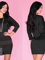 Dámske šaty CG007 čierno-zlaté - Merribel