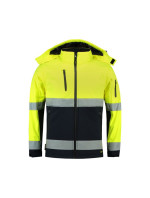 Dvojfarebná pánska bunda Rimeck EN ISO 20471 Softshell M MLI-T5297 fluorescenčná žltá