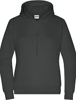 Daiber 8033 Dámska mikina s kapucňou „Lounge“ 02.8033 graphite