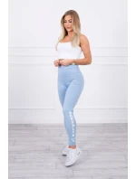Modré legínové nohavice Brooklyn