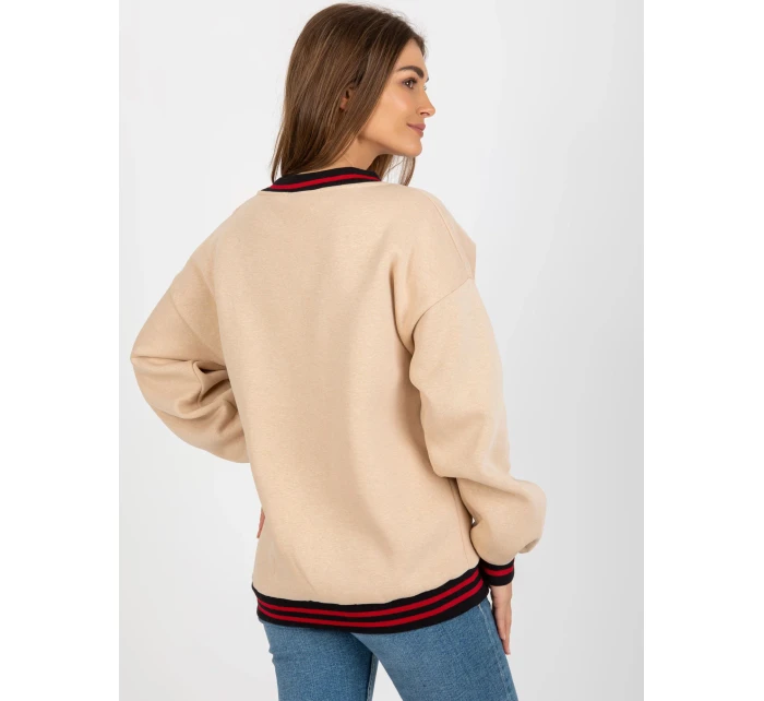 Bluza EM BL model 18510343 beżowy - FPrice Bluza EM BL model 18510343 beżowy - FPrice