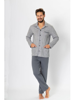 Ambroży 196 Grey Melange Pyžamo - M-Max