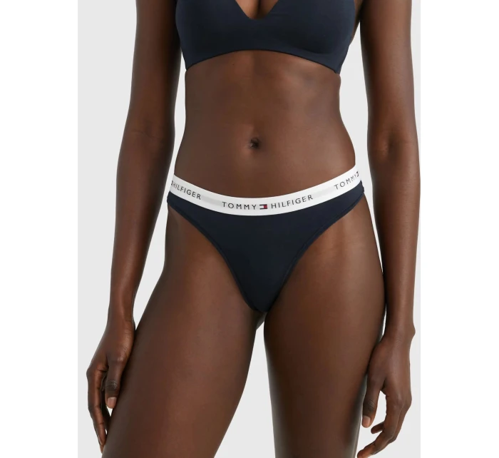 Dámske tangá THONG UW0UW03835 DW5 dark blue - Tommy Hilfiger Dámske tangá THONG UW0UW03835 DW5 dark blue - Tommy Hilfiger