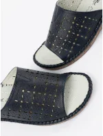 Jedinečné dámske tmavomodré ponožky s klinom