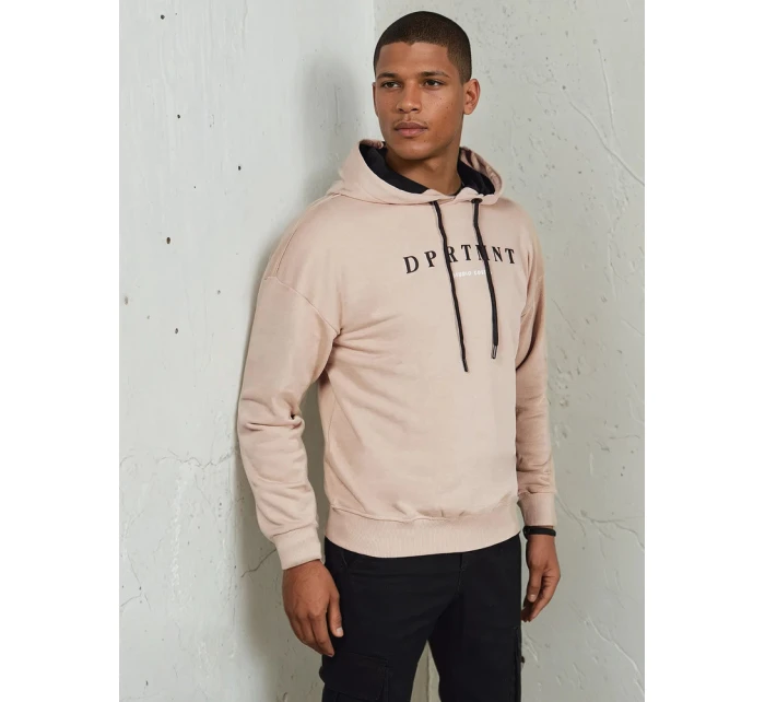 Pánská mikina s potiskem béžová Dstreet model 21975964 - FashionStreet