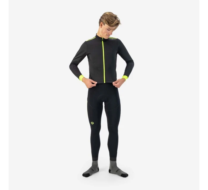 Rogelli koszulka dł. rękaw CORE czarny-fluor XL Rogelli koszulka dł. rękaw CORE czarny-fluor XL