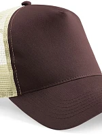 Beechfield B 640 5-panelová čiapka typu Trucker 53.0640 čokoládová/karamelová