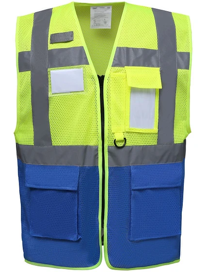 Yoko HVW 820 Hi-Vis sieťovaná bezpečnostná vesta 79.W820 hi vis žltá/kráľovská modrá Yoko HVW 820 Hi-Vis sieťovaná bezpečnostná vesta 79.W820 hi vis žltá/kráľovská modrá