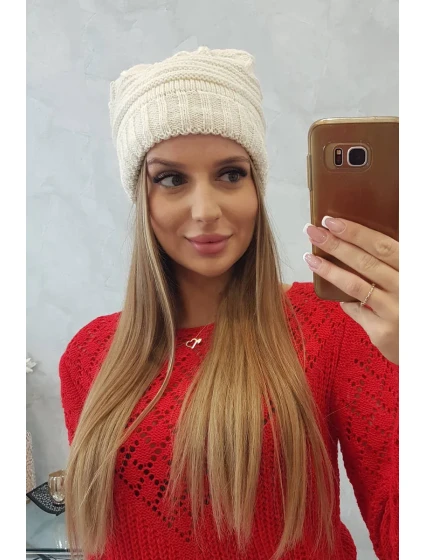Dámská čepice  ecru model 18751603 - K-Fashion