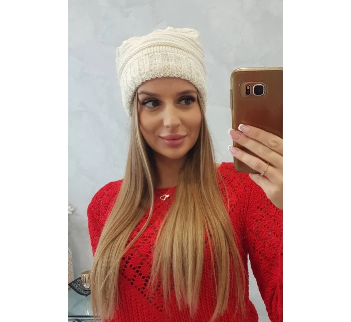 Dámská čepice  ecru model 18751603 - K-Fashion
