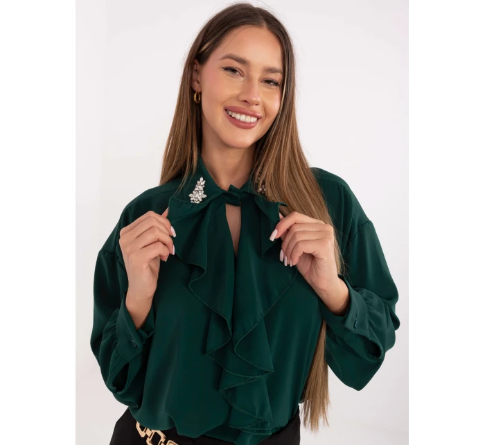 Bluzka IT BZ model 21768569 ciemny zielony - FPrice