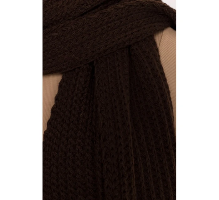 M896 Rebrovaná šatka - hnedá