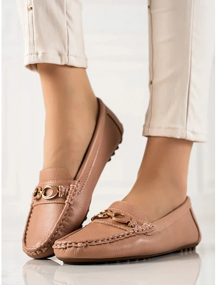 Klasické mokasíny model 20646533 hnědé - Inello