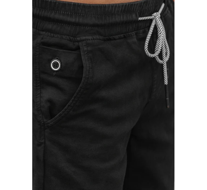 Pánske džínsové šortky čierne FashionStreet SX2435