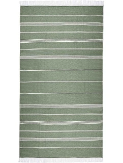 The One Towelling Recycled Hamam Towel Hamamový uterák „Recycled“ 48.1059 olivovo zelený