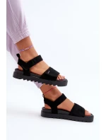 Dámské Semišové Sandály Na Platformě Big Star model 21655456 Černé - Big Star Shoes