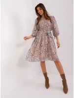 LK SK 509388 šaty.88 tmavo lila