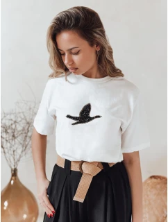 Dámské tričko ecru Dstreet model 21976338 - FashionStreet