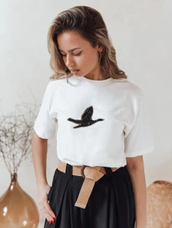 Dámske tričko BRILD ecru FashionStreet RY2529