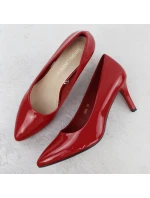 Dámské lodičky na jehlovém podpatku červené Sergio model 21905059 - LEONE Dámské lodičky na jehlovém podpatku červené Sergio model 21905059 - LEONE