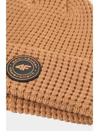 Chłopięca Czapka Zimowa 4F 4FJWAW24ACAPM424-83S Beżowa Chłopięca Czapka Zimowa 4F 4FJWAW24ACAPM424-83S Beżowa