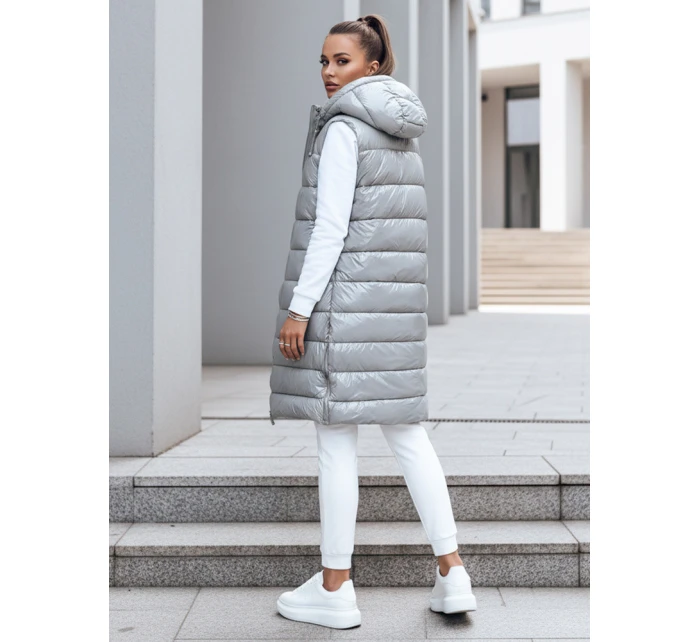 Dámska prešívaná vesta GANTINI silver FashionStreet TY3744