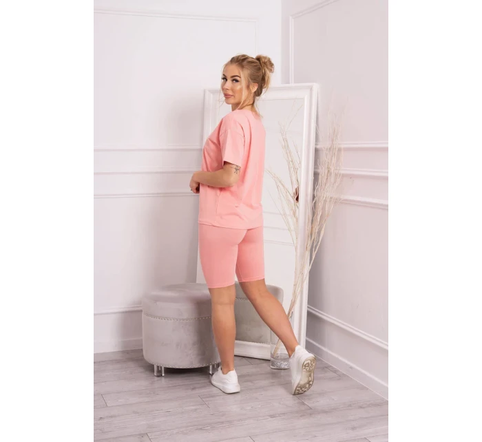 Komplet top+legginsy morelowa