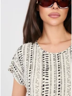 Tričko D12110M02646F light beige Tričko D12110M02646F light beige