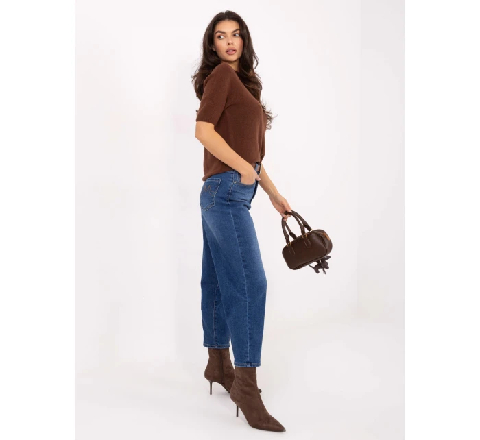 Spodnie jeans SP ciemny niebieski model 21734314 - FPrice Spodnie jeans SP ciemny niebieski model 21734314 - FPrice