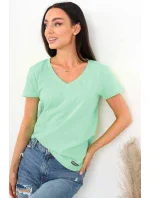 Dámská halenka s krátkým rukávem Dámská halenka s krátkým rukávem