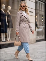 damski z paskiem beżowy model 22371799 - FashionStreet