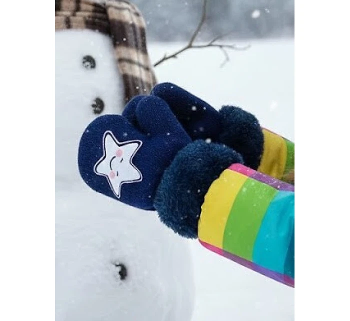 Rukavice RED 0011G Kožušina so šnúrkou