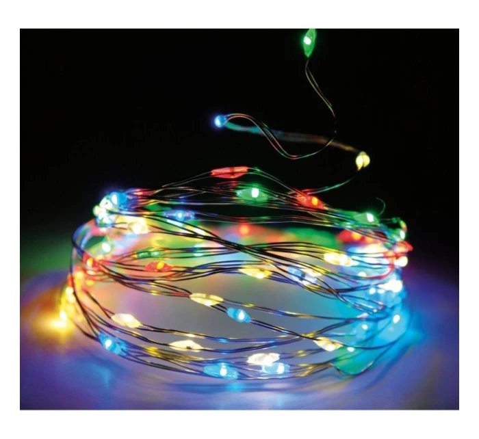 DRÔTENÉ SVETLÁ GIRLANDA 120 VIEDOL VIACFAREBNÉ