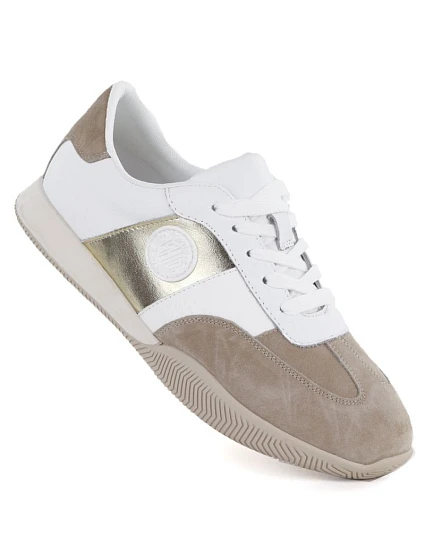 Dámske kožené poltopánky bielo-béžové Artiker 58C1113