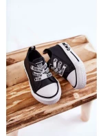 Dětské kožené tenisky BIG STAR model 21594816 Černý a bílý - Big Star Shoes
