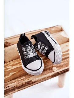 Dětské kožené tenisky BIG STAR model 21594816 Černý a bílý - Big Star Shoes