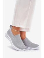 Dámské Textilní Tenisky Šedé model 21689117 - EVENTO Dámské Textilní Tenisky Šedé model 21689117 - EVENTO