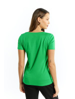 Monnari Tričká Dámske tričko s krátkym rukávom Green