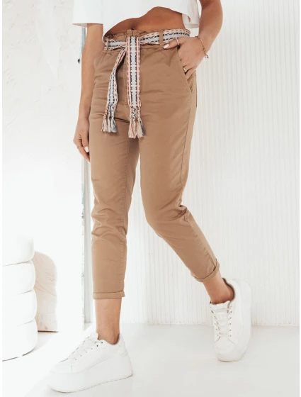 Dámské velbloudí kalhoty Dstreet model 21974020 - FashionStreet Dámské velbloudí kalhoty Dstreet model 21974020 - FashionStreet